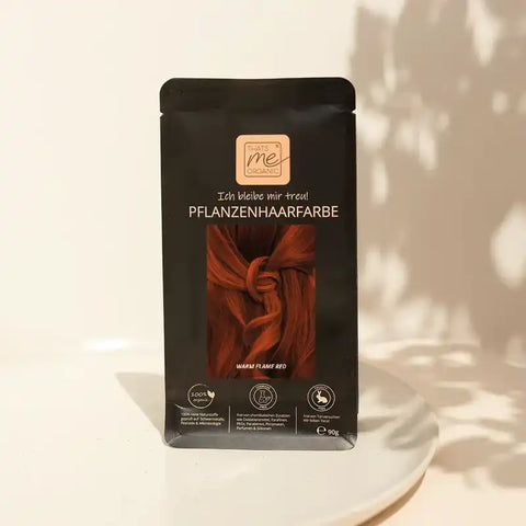 Profi-Pflanzenhaarfarbe SET "warmes Flammen-Rot - warm flame red"