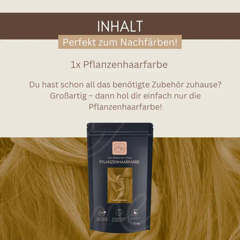 Profi-Pflanzenhaarfarbe SET warmes Sahara-Blond "warm sahara blond"