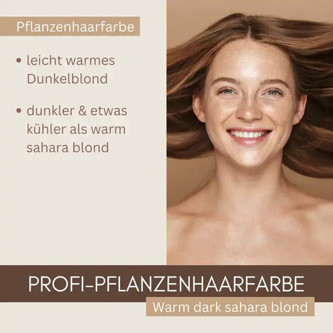 Tintura per capelli professionale SET "biondo Sahara scuro caldo"