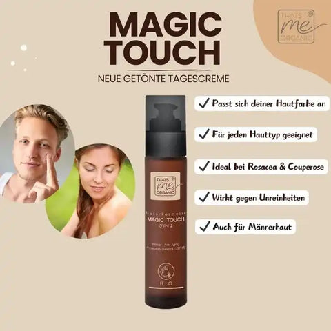 Magic-Touch getönte BIO-Tagescreme Slow Aging 50ml im Glas (vegan) - VITALOVE - Naturprodukte