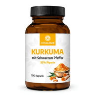 Kurkuma Forte Kapseln mit Piperin – Produktdose