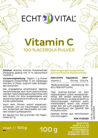 Vitamin C - 100 g Powder Bag