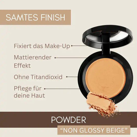 Bio-Powder – mattierendes, vegan + chemiefreies Make-up für jeden Hauttyp