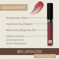 Brillant à Lèvres Bio Rose Scintillant + Nude Scintillant – Nourrissant, Couvrant + Non Testé sur les Animaux | Cosmétique Naturelle