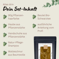 Profi-Pflanzenhaarfarbe SET warmes Honig-Blond "warm honey blond"