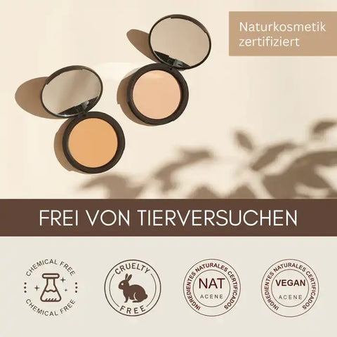 Bio-Powder – mattierendes, vegan + chemiefreies Make-up für jeden Hauttyp