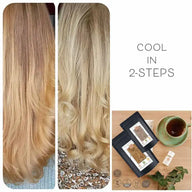 Profi-Pflanzenhaarfarbe kühles Sahara-Blond "cool sahara blond in 2-Steps" 2x 90g Nachfüllpacks