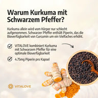 Kurkuma mit schwarzem Pfeffer – Produktinformation