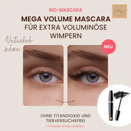 Bio-Mascara "Mega Volume Mascara" für extra voluminöse Wimpern | Wimperntusche | Naturkosmetik