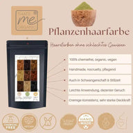 Profi-Pflanzenhaarfarbe kühles Sahara-Blond "cool sahara blond in 2-Steps" 2x 90g Nachfüllpacks