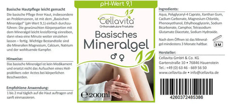 Basisches Mineralgel 200ml - VITALOVE - Naturprodukte